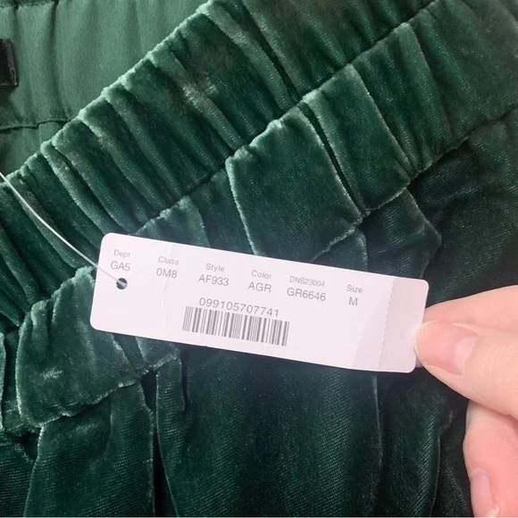 J.Crew Velvet Pull-On Skirt Green Size Medium NWT New - Picture 13 of 15